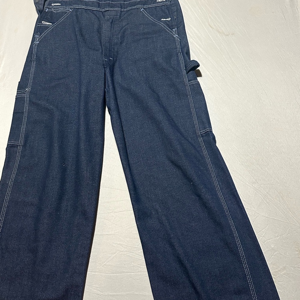 Dark Blue Denim Pants